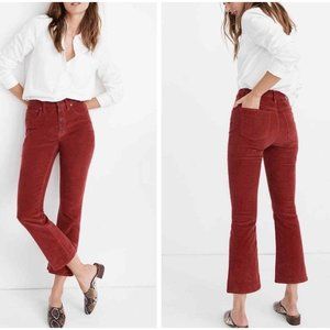 Madewell Cali Demi-Boot Jeans Corduroy Button-Fly